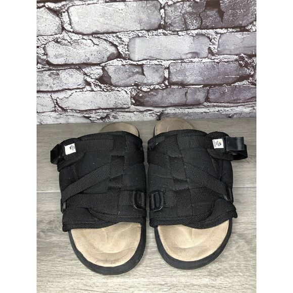 Vintage VISVIM CHRISTO Black Textile Fabric Strap Sandals Men Sz XL 12M US/46EU main image 13